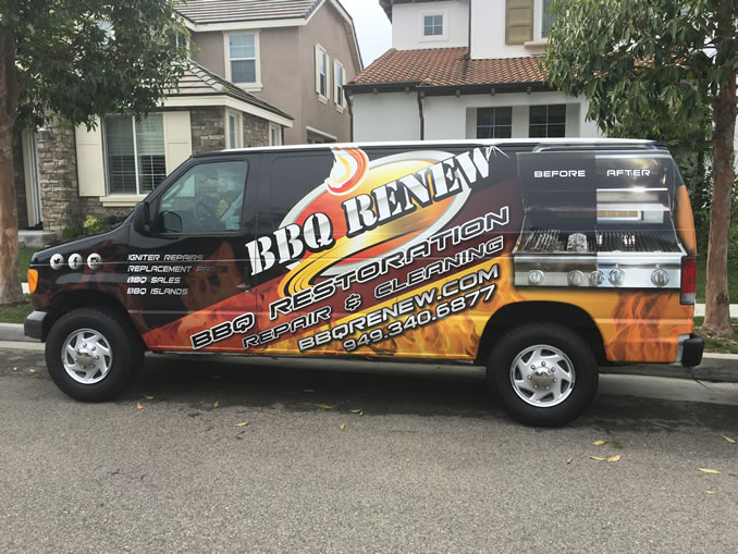 BBQ Renew Van with a Wrap